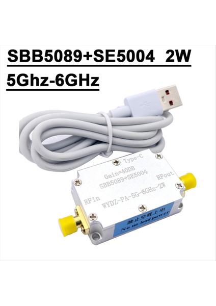 5ghz-5 8ghz SE5004 2W Wıfı Rf Güç Amplifikatörü 40DB W Tip-C Kablo Radyo Verici Sinyali 5 8g Video Iletimi (Yurt Dışından) fiyatları