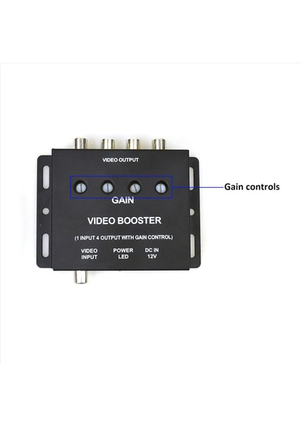 4x Araba Video Ayırıcı 1 Ila 4 Av Sinyal Güçlendirici Amplifikatör Ayırıcı Araba Cctv Tv LCD DVD Oynatıcı 1 Giriş 4 Çıkış (Yurt Dışından) indirimleri