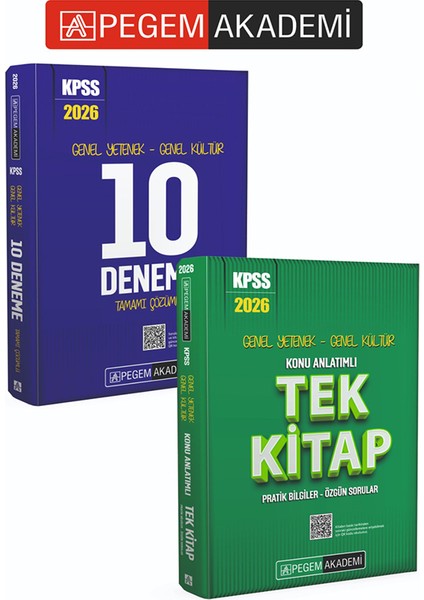 Pegem Akademi 2026 Kpss Genel Yetenek Genel Kültür Konu Anlatımlı