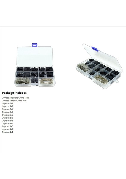 1860 Adet Dupont Konektörü 2 54MM Dupont Kablo Jumper Tel Pin Başlık Konut Kiti Erkek Sıkma Pimleri + Dişi Pin Konnektörü (Yurt Dışından) indirimleri