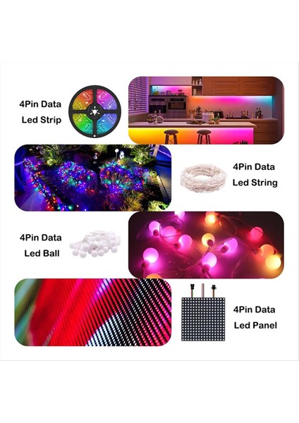 WS2811 Için WS2812B LED Ttl Sinyal Amplifikatör Denetleyicisi 4pin Rgb Adreslenebilir LED Şerit Işığı DC5-24V (Yurt Dışından) fırsatları