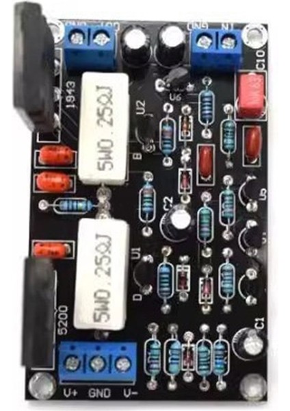 100 W 2SC5200 + 2SA1943 Hıfı Mono Kanal Ses Amplifikatörü Kurulu Çift DC35V Hoparlör Çıkışı Ev Sineması Dıy Projeleri Için (Yurt Dışından) indirimleri