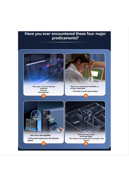 AX1800 Wıfı6 Kablosuz Tekrarlayıcı Yönlendirici Çift Bant 2 4/5ghz Sinyal Güçlendirici 4 Yüksek Kazançlı Anten Uzun Menzilli Amplifer (Yurt Dışından) modelleri
