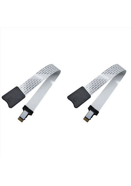 2 Adet 25CM Mikro-Sd - Mikro-Sd Kart Uzatma Kablosu Tf Hafıza Kartı Okuyucu Uzatma Adaptör Kablosu 3D Yazıcı Için (Yurt Dışından)