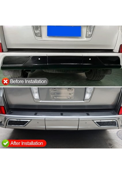 Lexus LX570 2016-2022 Araç Arka Tampon Dekoratif Kapak Egzoz Dış Stil Modifikasyonu Aksesuarları (Yurt Dışından) modelleri