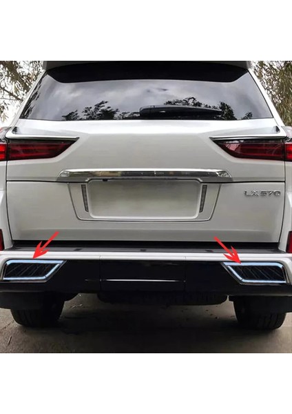 Lexus LX570 2016-2022 Araç Arka Tampon Dekoratif Kapak Egzoz Dış Stil Modifikasyonu Aksesuarları (Yurt Dışından) fırsatları