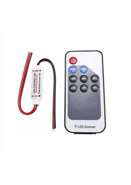 2x LED Tek Renkli Dimmer Dc 5V 12V 24V 5050 2835 Şerit Işıklar Sabit Gerilim Pwm Sinyal Denetleyici Rf 9 Tuşlu Uzaktan Kumanda (Yurt Dışından) fırsatları