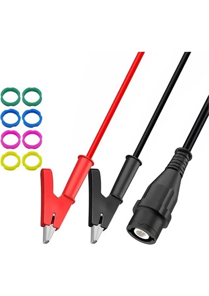 P1205 Güvenlik Bnc Erkek Fiş Çift Timsah Klipleri RG58 Timsah Kelepçe Osiloskop Test Ucu Için Koaksiyel Kablo 120 cm (Yurt Dışından) fiyatları