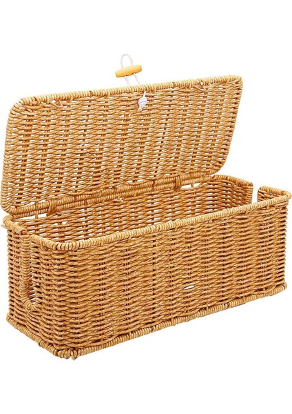 Kablo Yönetim Kutusu El Dokuma Kablo Kutusu Kablo Düzenleyici Kutuları Masa Kat Ofis Oturma Odası Için Kapaklı (Yurt Dışından)