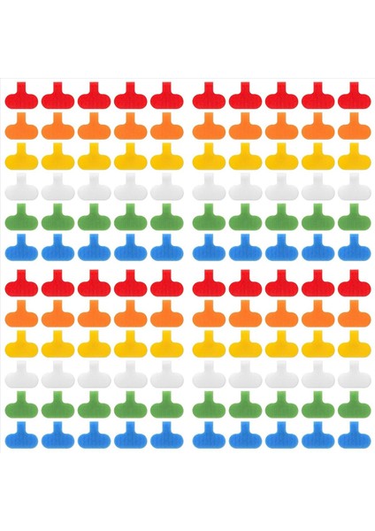 120 Pcs Kablo Etiketleri Kablo Etiketleri Kablo Yönetimi ve Tanımlaması Için Tel Etiketleri Üzerine Çok Renkli Yazma Etiketleri (Yurt Dışından)