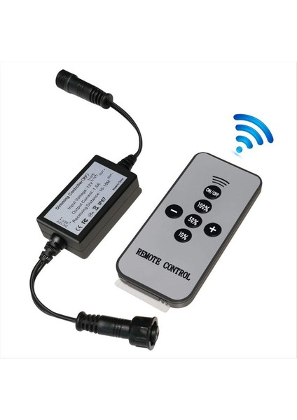 DC5-24V 15W Kablosuz Tek Renkli Dimmer Rf Uzaktan Kumanda Su Geçirmez LED Yeraltı Adım Güverte Işığı (Yurt Dışından)