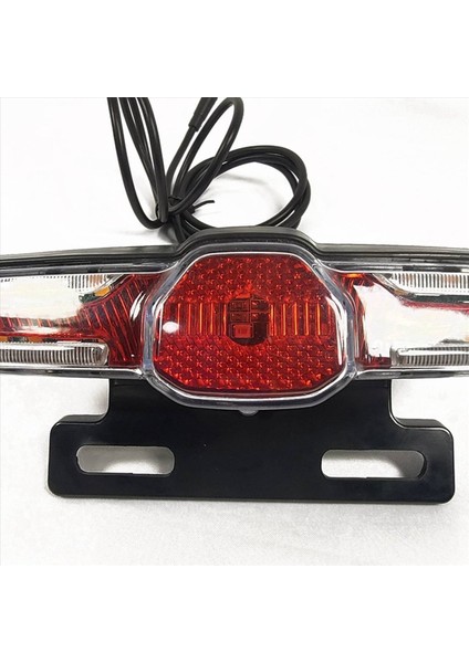 Dönüş Sinyali ve Fren Lambası ile 2x Elektrikli Bisiklet Kuyruk Lambası Aydınlatma Için 12-80V Fren Lambası ile Uyumlu (6pin) (Yurt Dışından) modelleri