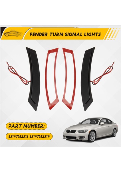 Araba Fender Sinyal Işıkları LED Gösterge Işıkları 63147162313 63147162314 Bmw 3 Serisi E92 E93 2007-2013 (Yurt Dışından) fırsatları
