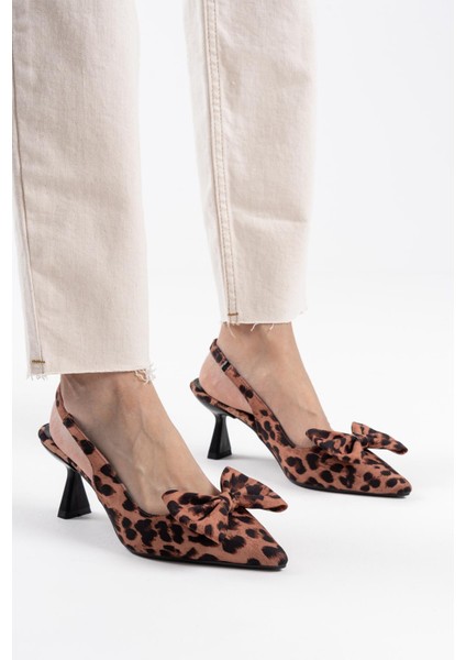 Serra Koyu Leopar Kadın Topuklu Ayakkabı fiyatları