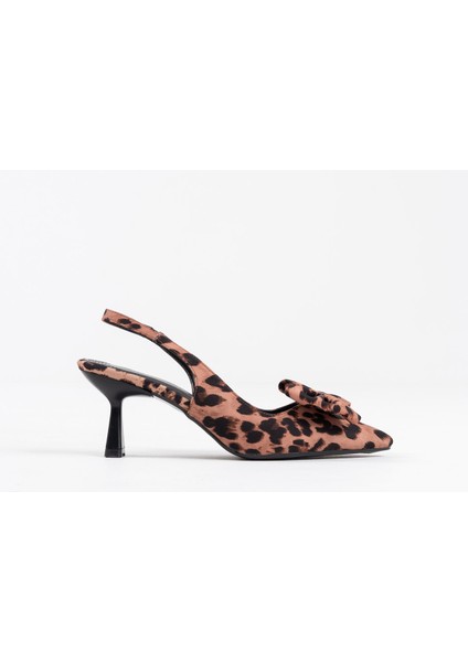 Serra Koyu Leopar Kadın Topuklu Ayakkabı modelleri