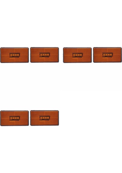 6 Adet 24V Kamyon 4led Yan Sinyal Lambası 2052119 Scania 5 6 Serisi P R Kabinler G T S Serisi Kamyon Amber Gösterge LED Lamba (Yurt Dışından)