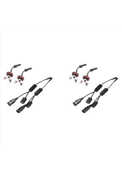 2 Takım Araba Halo Melek Gözü LED Işık H8 6W Beyaz Ampuller Bmw E90 E92 E93 E89 E60 E70 (Yurt Dışından)