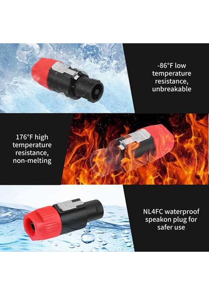 5pcs 4 Pin NL4FC Hoparlör Konnektör Tapı Kilitli Hoparlör ile NL4FX NLT4X NL2FC Aksesuarları Için (Yurt Dışından) indirimleri