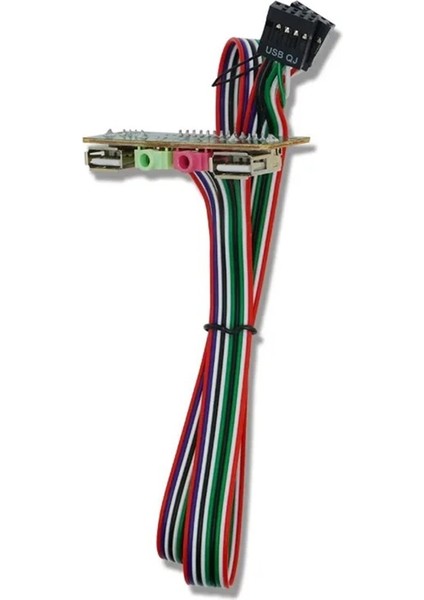 Pc Bilgisayar USB Bağlantı Noktası Ses Kulaklık Mikrofon Kablosu Desteği Ön Panel (Yurt Dışından) fırsatları