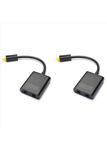 2x Çift Bağlantı Noktalı Dijital Optik Fiber Ses Ayırıcı Kablo Adaptörü 1&#39 I 2 Çıkışlı (Yurt Dışından)