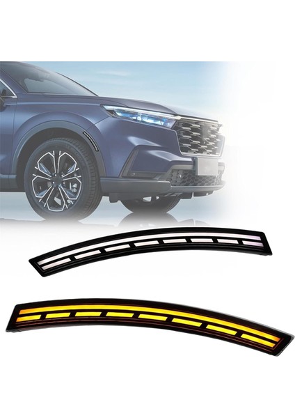 Honda Crv 2023 2024 Için LED Yan Işaretleyici Tampon Işık Tekerlek Çamurluk Işık Drl Dönüş Sinyali Işıkları Füme Lens (Yurt Dışından) modelleri
