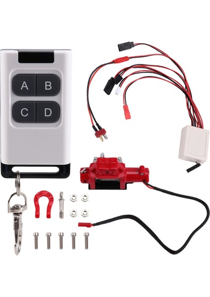 1/10 Araba Modeli Yeni Tırmanma Araba Kurtarma Metal Vinç Çok Fonksiyonlu Uzaktan Kumanda ile 1/10 Rc Paletli Kırmızı (Yurt Dışından)