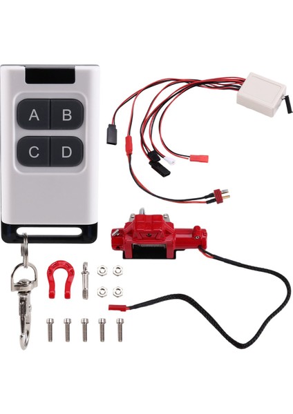 1/10 Araba Modeli Yeni Tırmanma Araba Kurtarma Metal Vinç Çok Fonksiyonlu Uzaktan Kumanda ile 1/10 Rc Paletli Kırmızı (Yurt Dışından) modelleri
