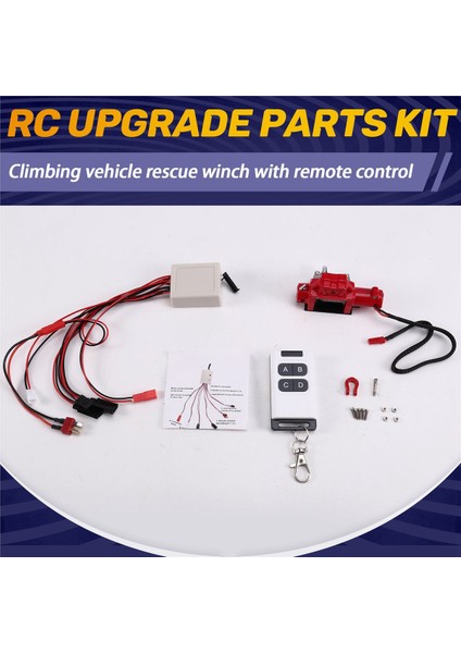 1/10 Araba Modeli Yeni Tırmanma Araba Kurtarma Metal Vinç Çok Fonksiyonlu Uzaktan Kumanda ile 1/10 Rc Paletli Kırmızı (Yurt Dışından) fırsatları