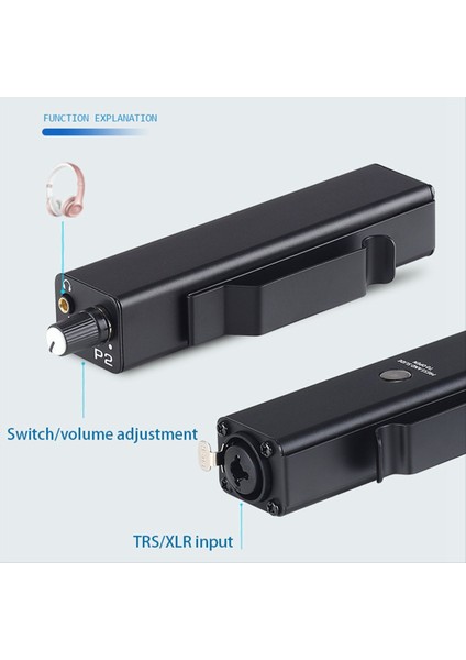 P2 Kulaklık Amp Yolla Hazır Stereo/mono Anında Anahtar, Davulcular ve Canlı Vokalistler Için Ultra Düşük Gürültü Devresi (Yurt Dışından) fırsatları
