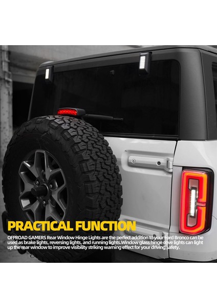 Araba Bagaj Kapağı Menteşe Işığı Yüksek Montajlı Fren Işığı Ters Işık Uyarı Lambası Ford Bronco 2021-2023 (Yurt Dışından) indirimleri