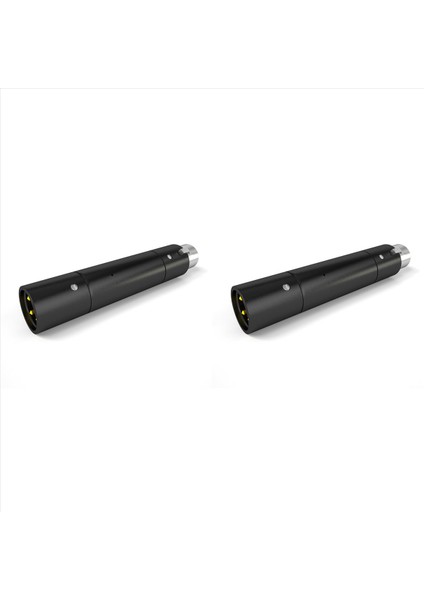 2x Profesyonel Xlr 3pin 48 V Phantom Güç Adaptörü Dinamik Mikrofon Için 28DB Kazanç Preamp Adaptörü (Yurt Dışından)