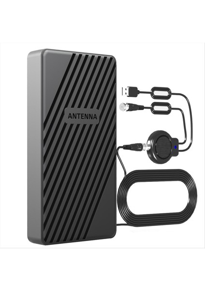 Hd Dijital Tv Anteni Kapalı Güçlendirilmiş Dab Anten 6000MILES Amplifikatör Vhf/uhf Dış Hava Seti ile Ultra Hdtv (Yurt Dışından)