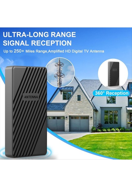 Hd Dijital Tv Anteni Kapalı Güçlendirilmiş Dab Anten 6000MILES Amplifikatör Vhf/uhf Dış Hava Seti ile Ultra Hdtv (Yurt Dışından) fiyatları