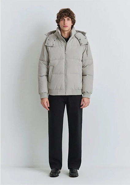 Kapüşonlu Gri Mont Mkapüşonlu Gri Ceket 0110553-86791-86791 indirimleri