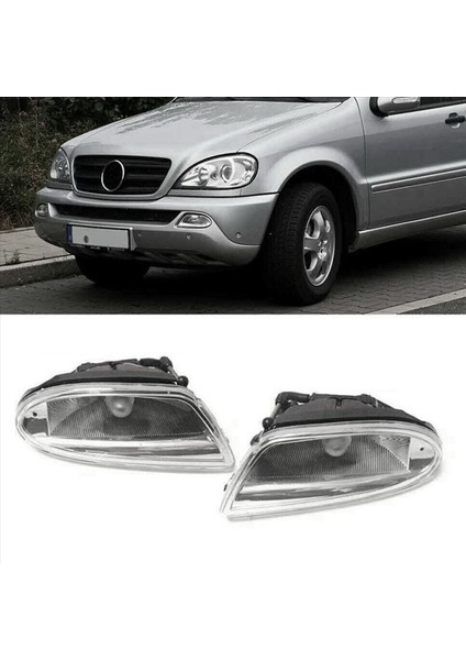 2 Çift Araba Anti-Sis Lambası Sürüş Lambası Mercedes-Benz Için W163 ML320 ML350 ML430 ML500 1998-2005 A1638200328 A1638200428 (Yurt Dışından) fiyatları