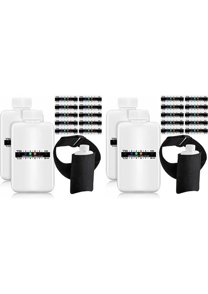 28PCS Idrar Testi Komple Kit 2 Taşınabilir Boş Şişe 10 Yapışkan Sıcaklığa Duyarlı Test Şeritleri ve Yalıtım Çantası (Yurt Dışından)