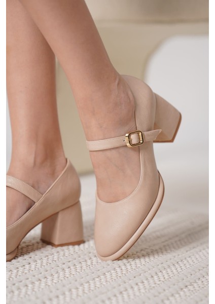 Kelly Nude Cilt Kadın Topuklu Ayakkabı modelleri