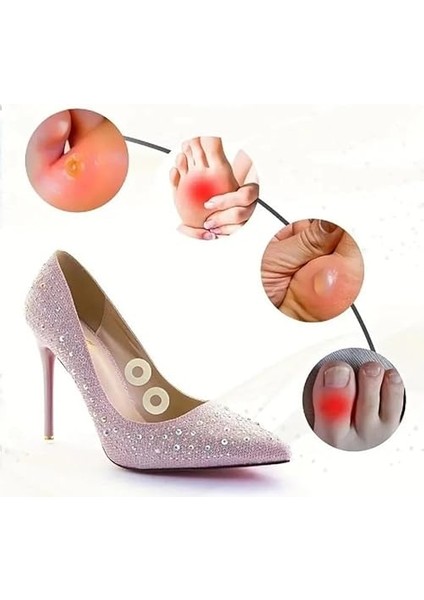 Nasır Bandı, Sünger Parmak Taban Yama Bant, Delikli Sünger Ped, Ayakkabı Vurma Sürtünme Önleyici Bant 15 Adet modelleri