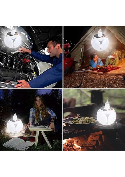 Solar Güneş Enerji ve USB Sarjlı 5 Kanatlı Bahçe Aydınlatma LED Askılı Pratik Kamp Lamba fiyatları