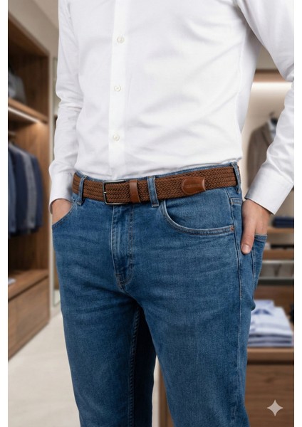 Hakiki Deri Erkek Örgü Esnek Kemer – 3,5cm indirimleri