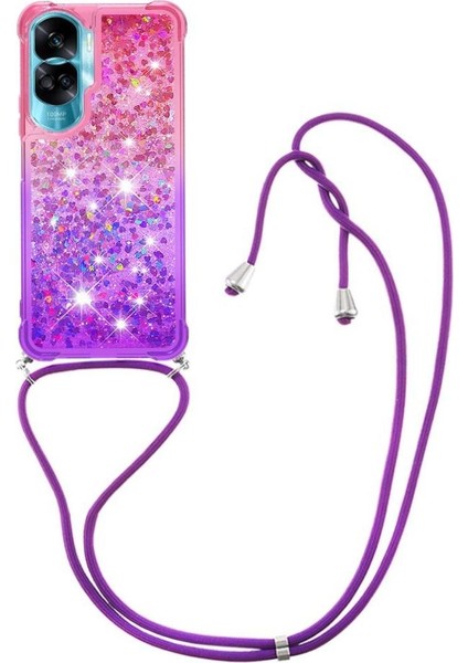 Ayrılıkçı Emniyet Klipsi Gradyan ile Honor 90 Lite İçin Quicksand Telefon Kılıfı (Yurt Dışından)