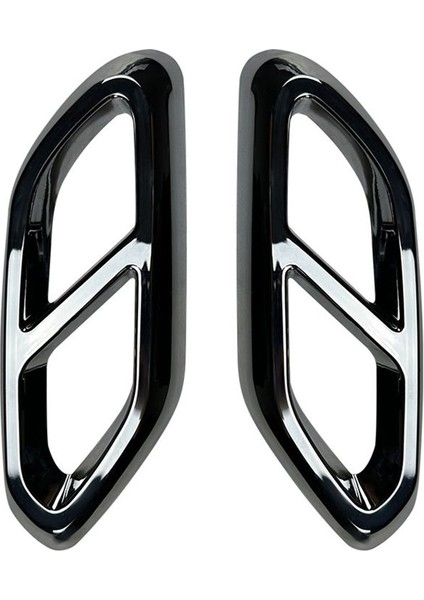 Araba Arka Boğaz Egzoz Borusu Susturucu Uçları Mercedes Için Kapak Kaplama Benz Glc Sınıfı X254 2023+ GLC260 GLC300 Amg (Siyah) (Yurt Dışından)