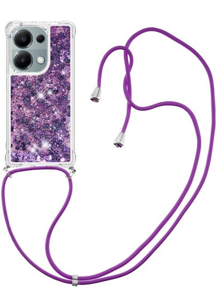 Xiaomi Redmi Note 13 Pro 4g Glitter Ayarlanabilir Kordon Darbeye Dayanıklı Durumda (Yurt Dışından)