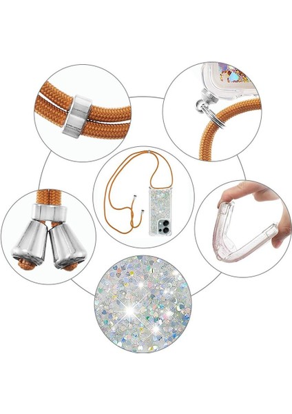 Xiaomi Redmi Note 13 Pro 4g Glitter Ayarlanabilir Kordon Darbeye Dayanıklı Durumda (Yurt Dışından) fırsatları