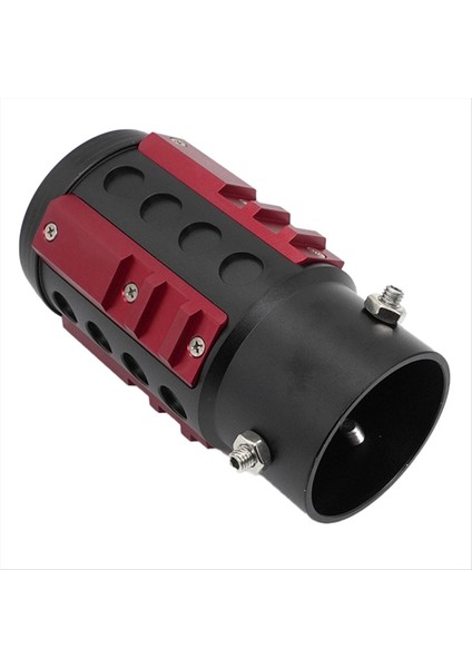 Araba Evrensel Egzoz Borusu Dekorasyon Yarış Kuyruğu Boğaz Kişiselleştirilmiş Modifikasyon Kuyruk Boğaz Alüminyum Alaşım Kırmızı (Yurt Dışından)