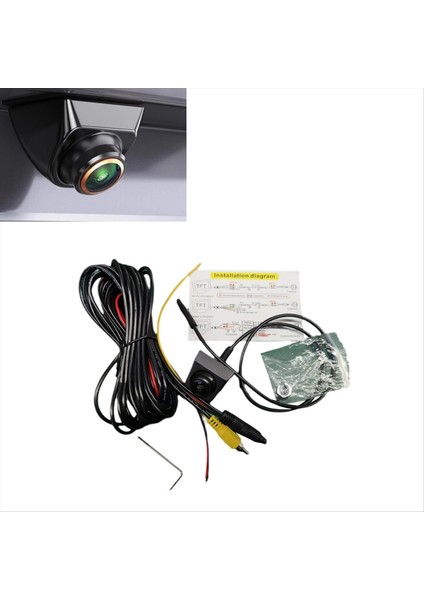 Araba Arka Görünüm Kamerası 1080P Ahd Ters Arka Kamera 170 ° Geniş Açılı Gece Görme Park Yardım Kamerası (Yurt Dışından) indirimleri