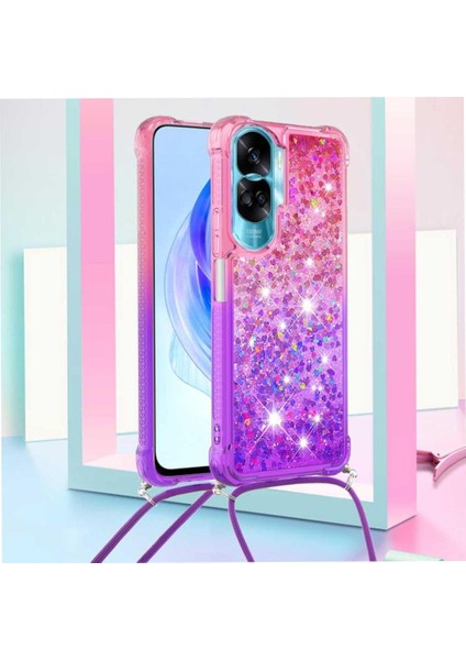 Ayrılıkçı Emniyet Klipsi Gradyan ile Honor 90 Lite İçin Quicksand Telefon Kılıfı (Yurt Dışından) fırsatları