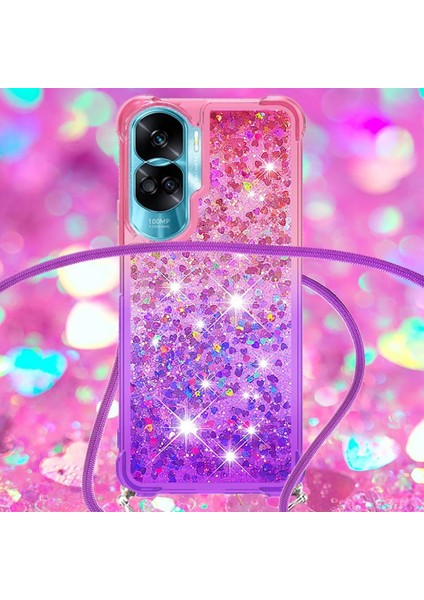 Ayrılıkçı Emniyet Klipsi Gradyan ile Honor 90 Lite İçin Quicksand Telefon Kılıfı (Yurt Dışından) indirimleri