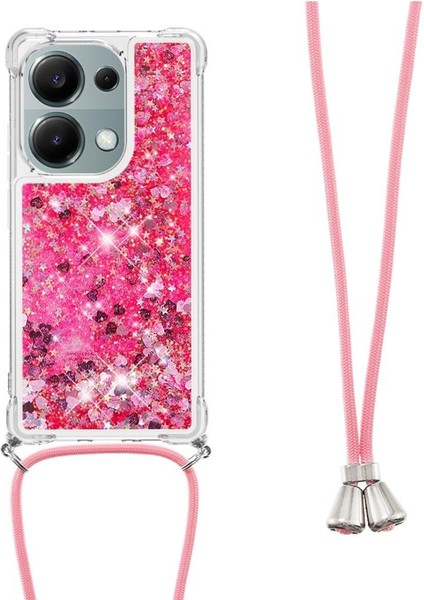 Xiaomi Redmi Note 13 Pro 4g Glitter Ayarlanabilir Kordon Darbeye Dayanıklı Durumda (Yurt Dışından)