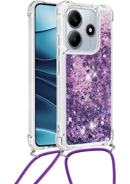 Xiaomi Redmi Note 14 4g Ayarlanabilir Kordon Hafif Glitter İçin Kılıf (Yurt Dışından)